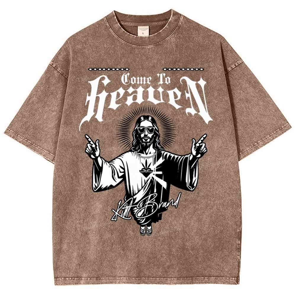 Home To Heaven Snowflake Vintage Washed T-Shirt