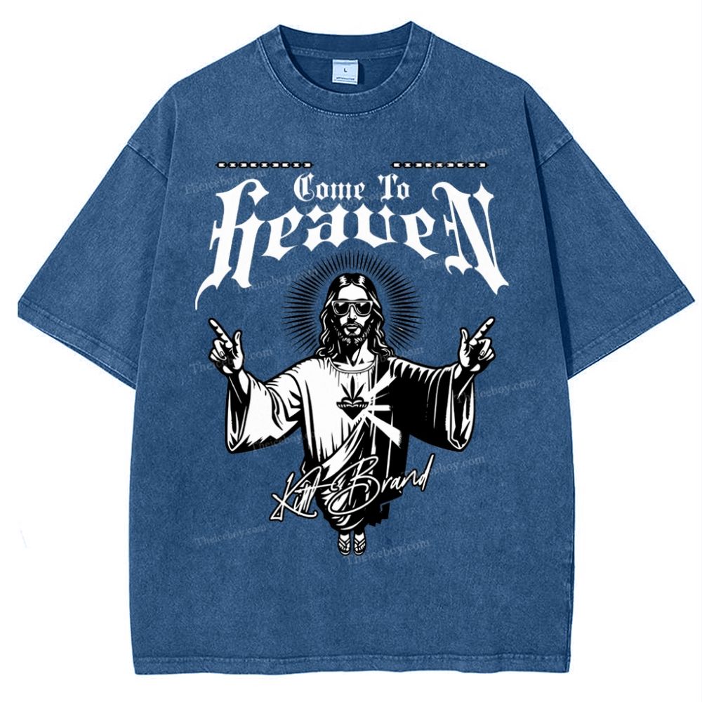 Home To Heaven Snowflake Vintage Washed T-Shirt