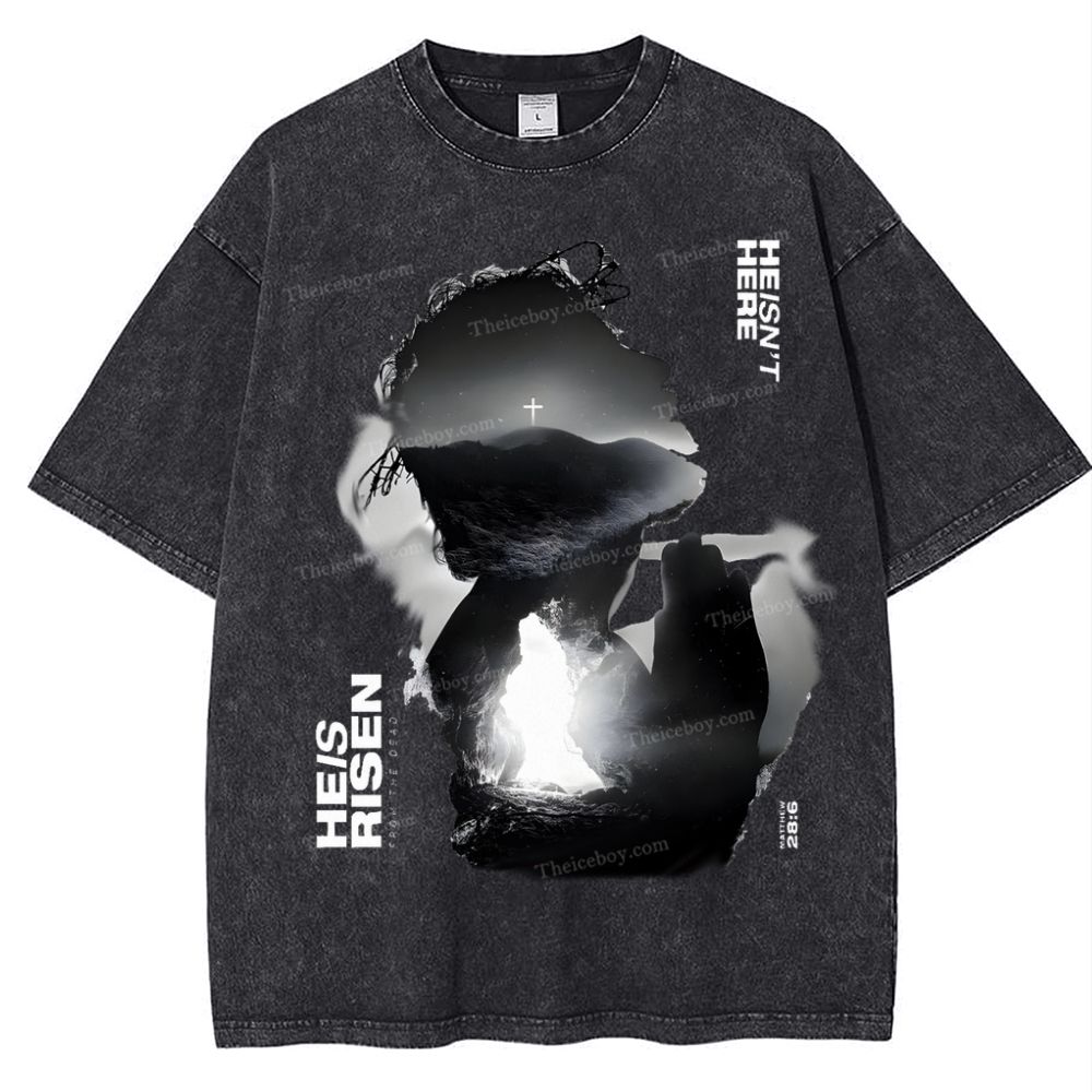 He Is Risen Snowflake Vintage Washed T-Shirt