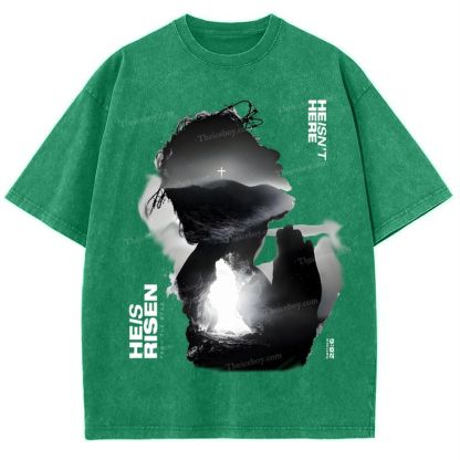 He Is Risen Snowflake Vintage Washed T-Shirt