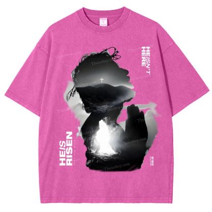 He Is Risen Snowflake Vintage Washed T-Shirt