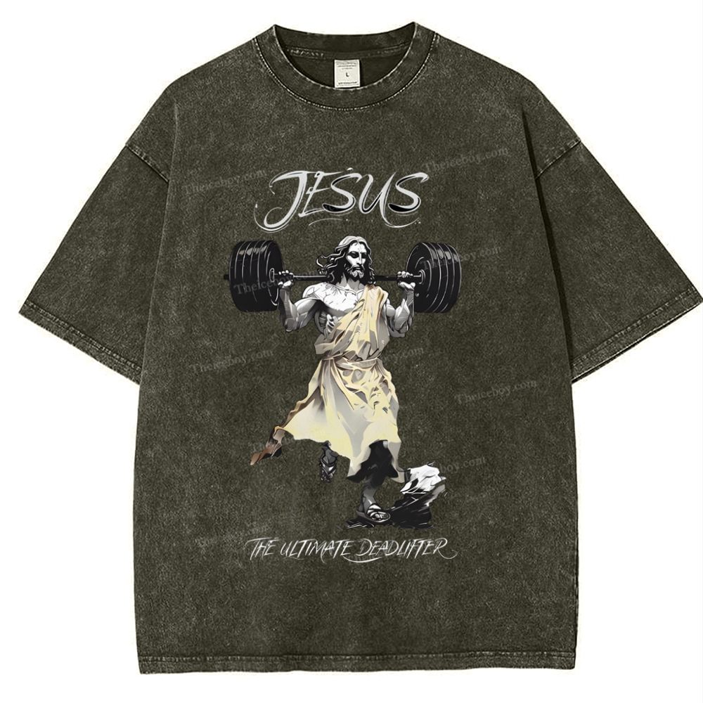 Jesus Snowflake Vintage Washed T-Shirt