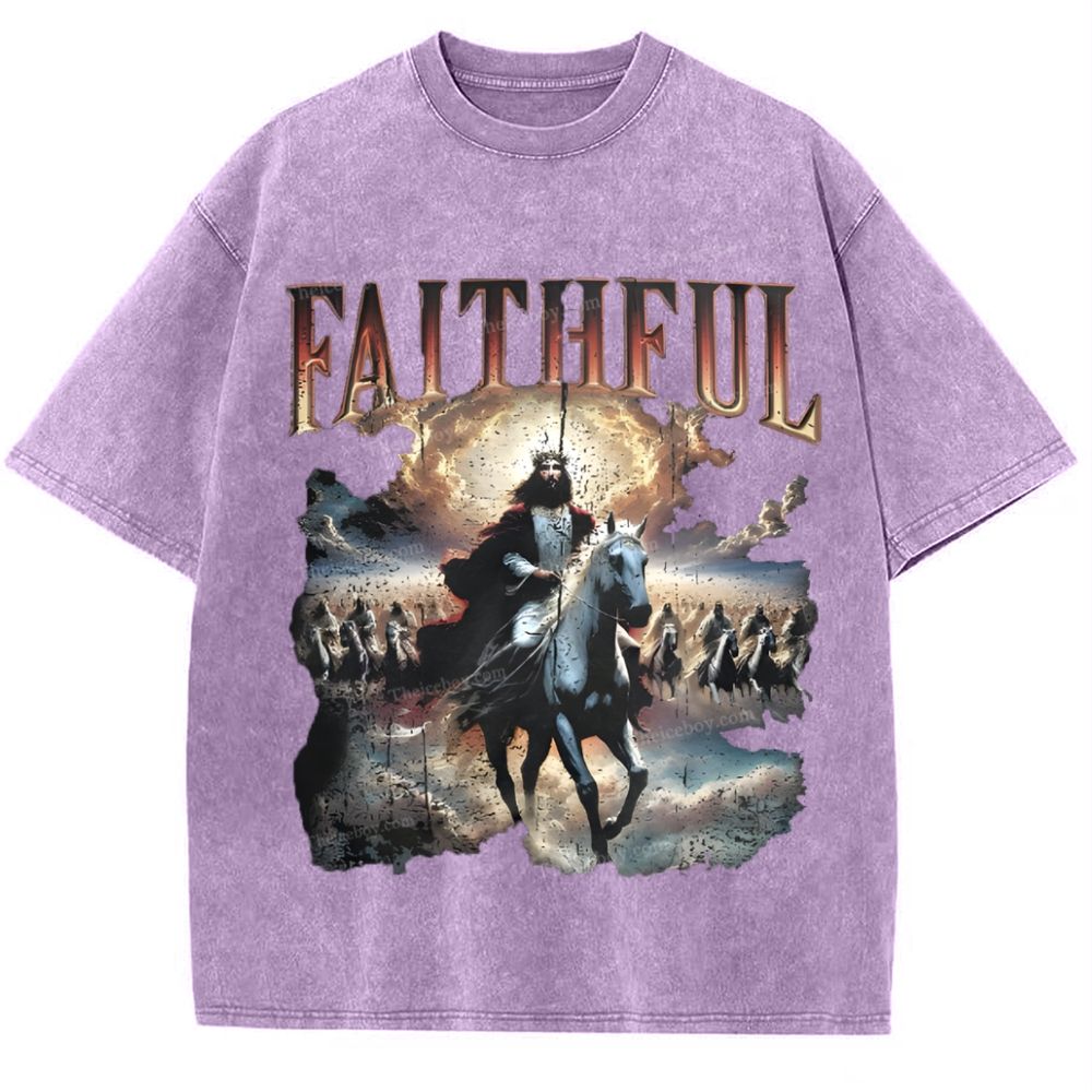 Faithful Snowflake Vintage Washed T-Shirt