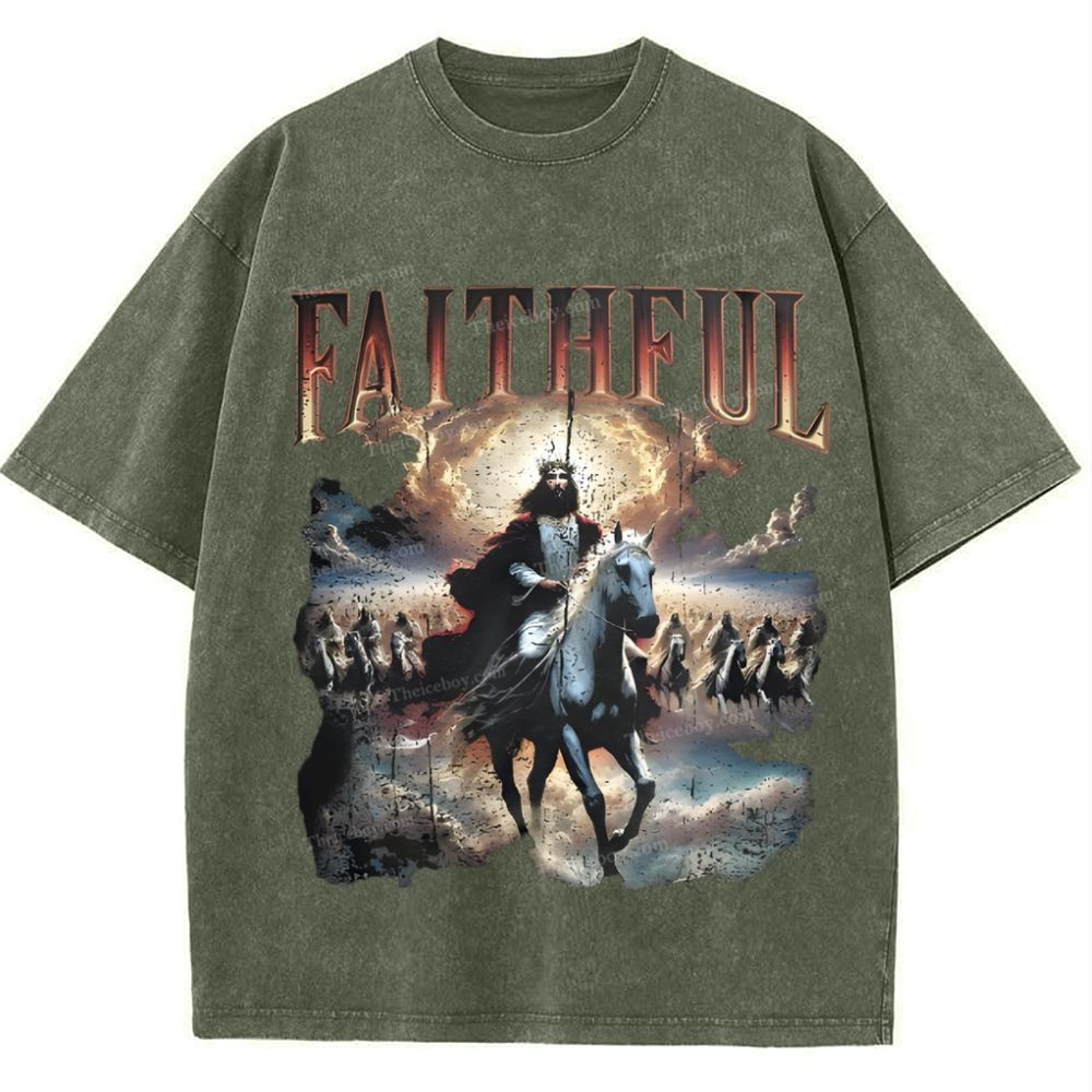 Faithful Snowflake Vintage Washed T-Shirt