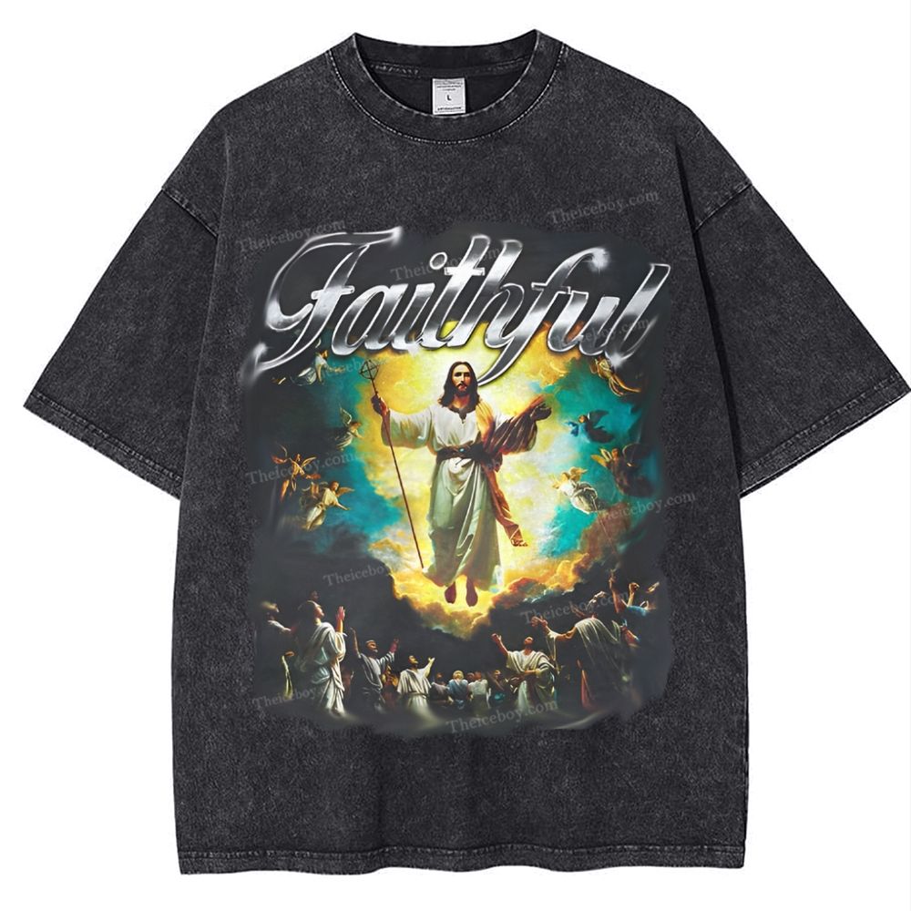 Faithful Snowflake Vintage Washed T-Shirt