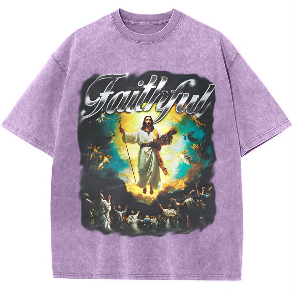 Faithful Snowflake Vintage Washed T-Shirt