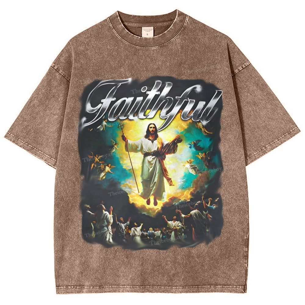 Faithful Snowflake Vintage Washed T-Shirt