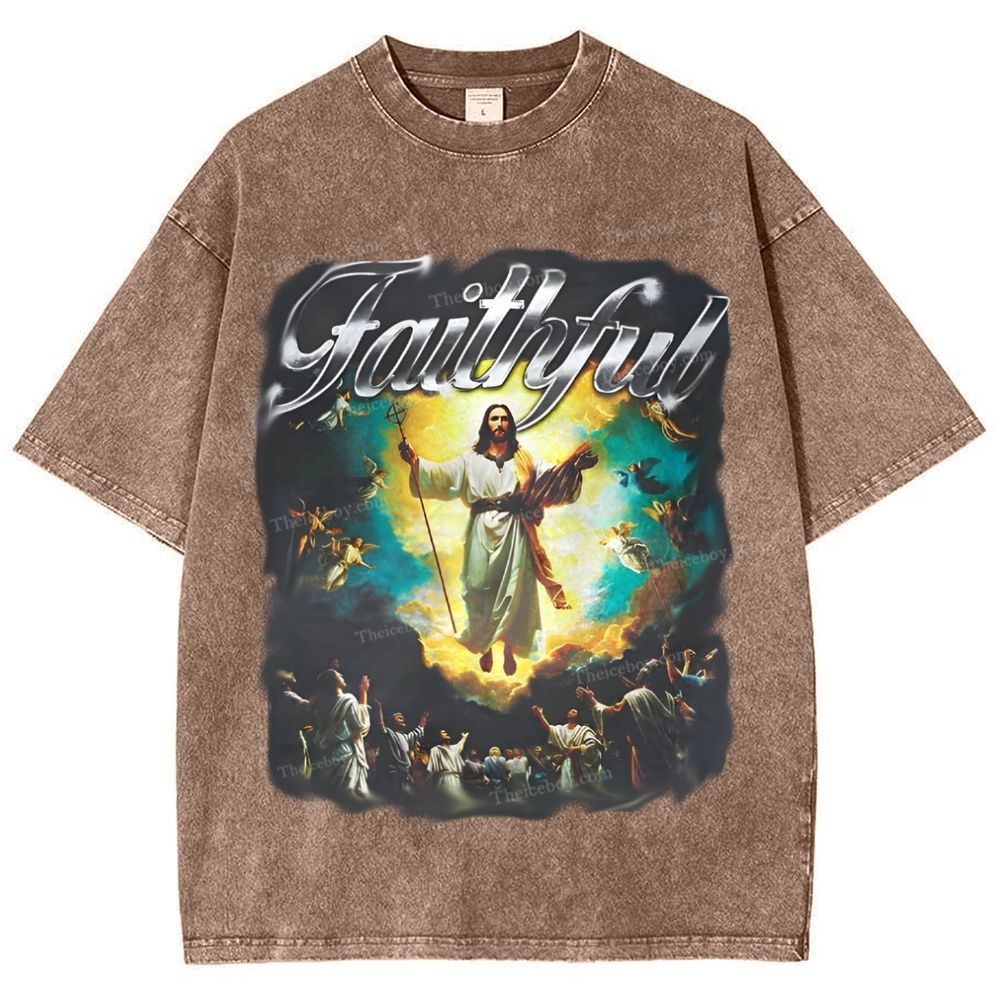 Faithful Snowflake Vintage Washed T-Shirt