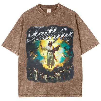 Faithful Snowflake Vintage Washed T-Shirt