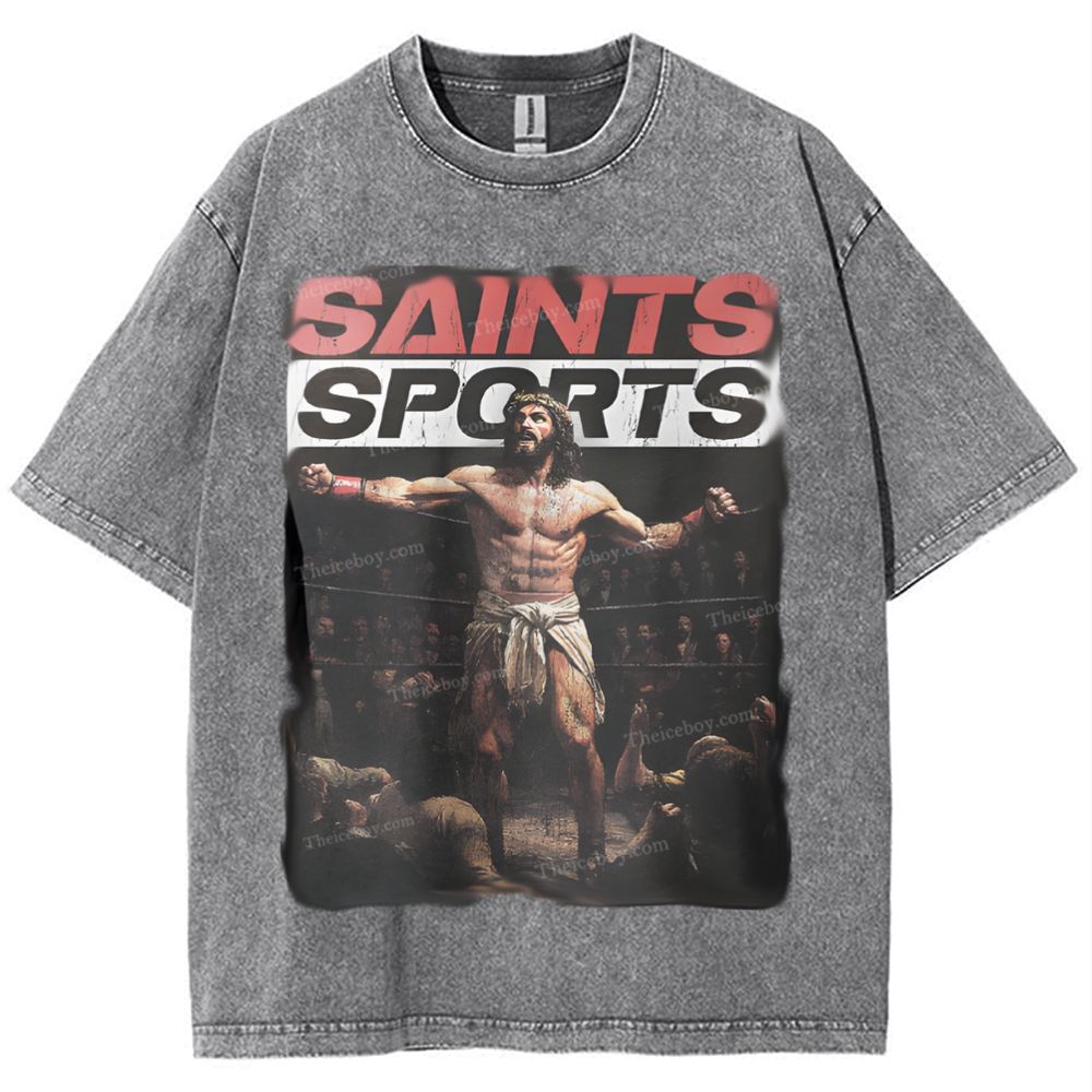 Saints Sports Snowflake Vintage Washed T-Shirt