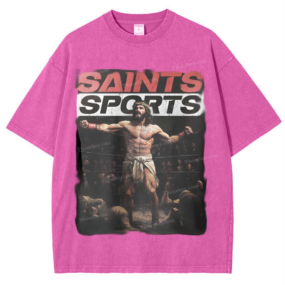 Saints Sports Snowflake Vintage Washed T-Shirt