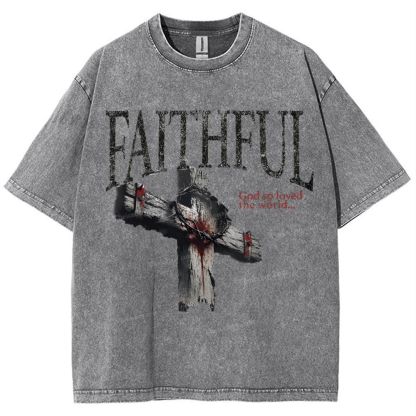 Faithful Snowflake Vintage Washed T-Shirt