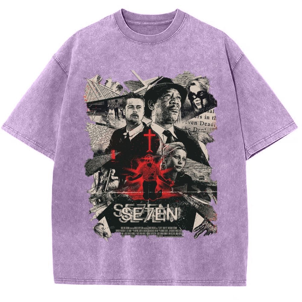 Se7en Snowflake Vintage Cotton T-Shirt