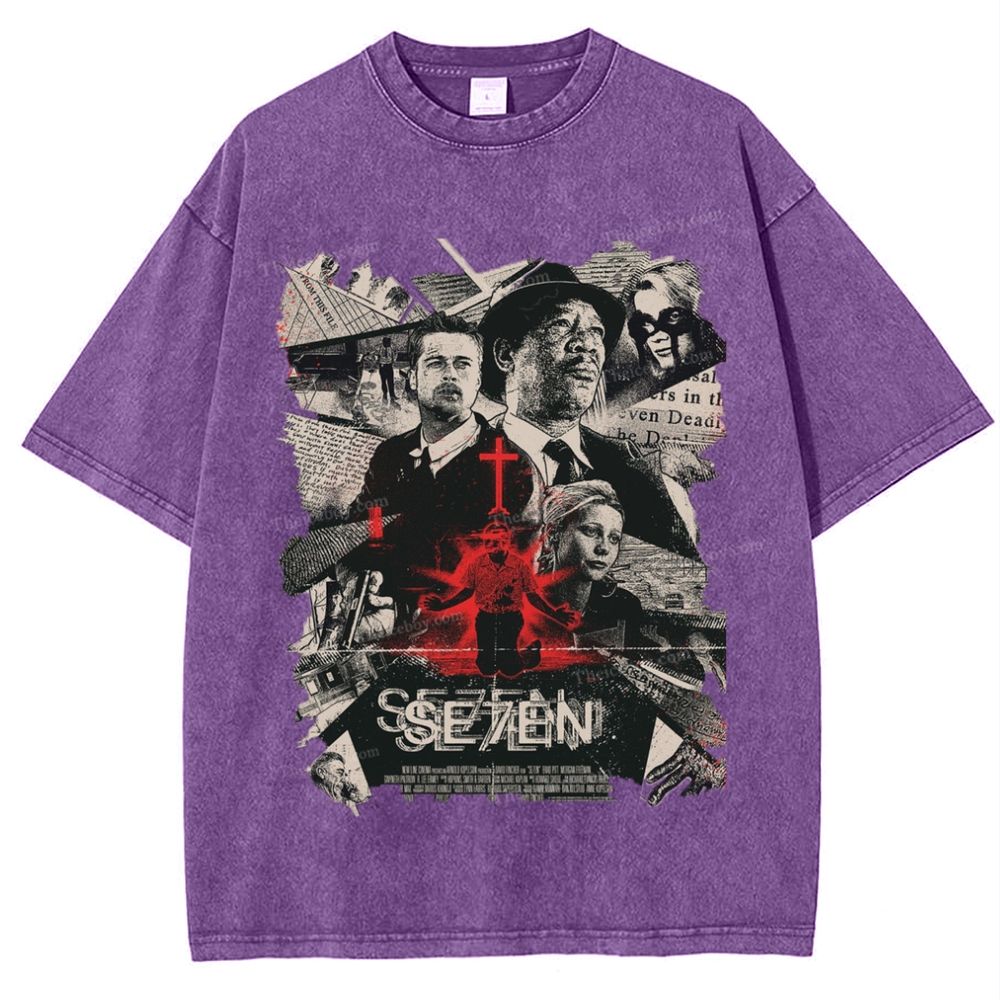 Se7en Snowflake Vintage Cotton T-Shirt