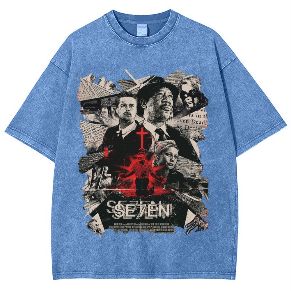 Se7en Snowflake Vintage Cotton T-Shirt