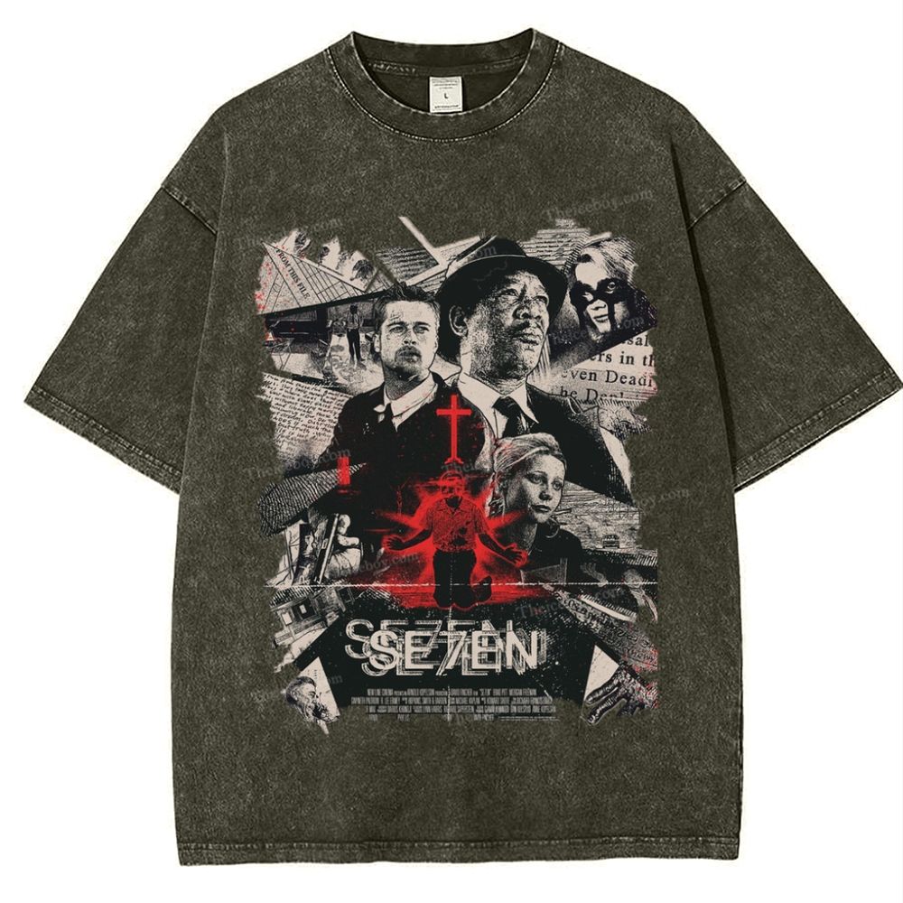 Se7en Snowflake Vintage Cotton T-Shirt