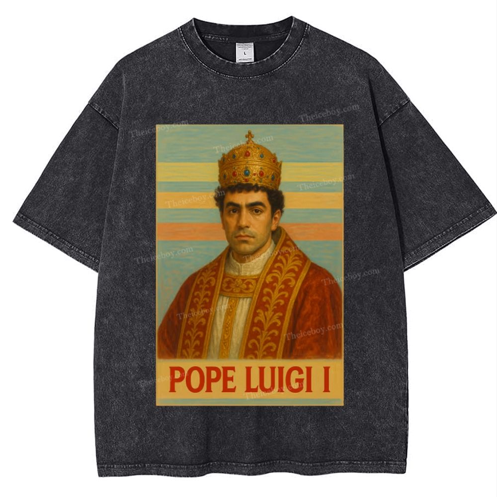 Pope Luigi Snowflake Vintage Cotton T-Shirt 2504015125