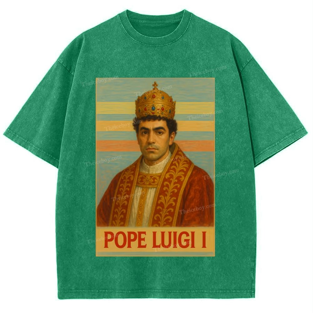 Pope Luigi Snowflake Vintage Cotton T-Shirt 2504015125