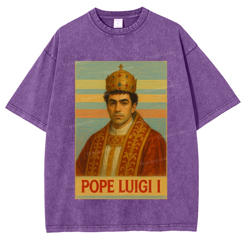 Pope Luigi Snowflake Vintage Cotton T-Shirt 2504015125