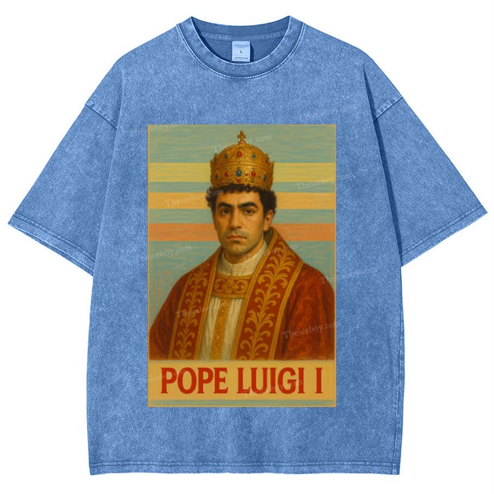Pope Luigi Snowflake Vintage Cotton T-Shirt 2504015125