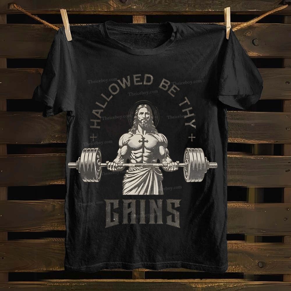 Hallowed Be Thy Gains Cotton T-shirt