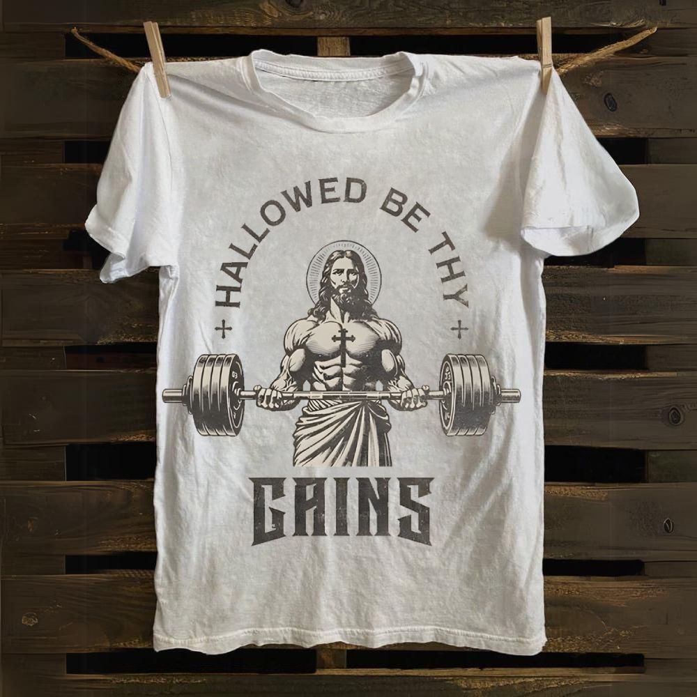 Hallowed Be Thy Gains Cotton T-shirt