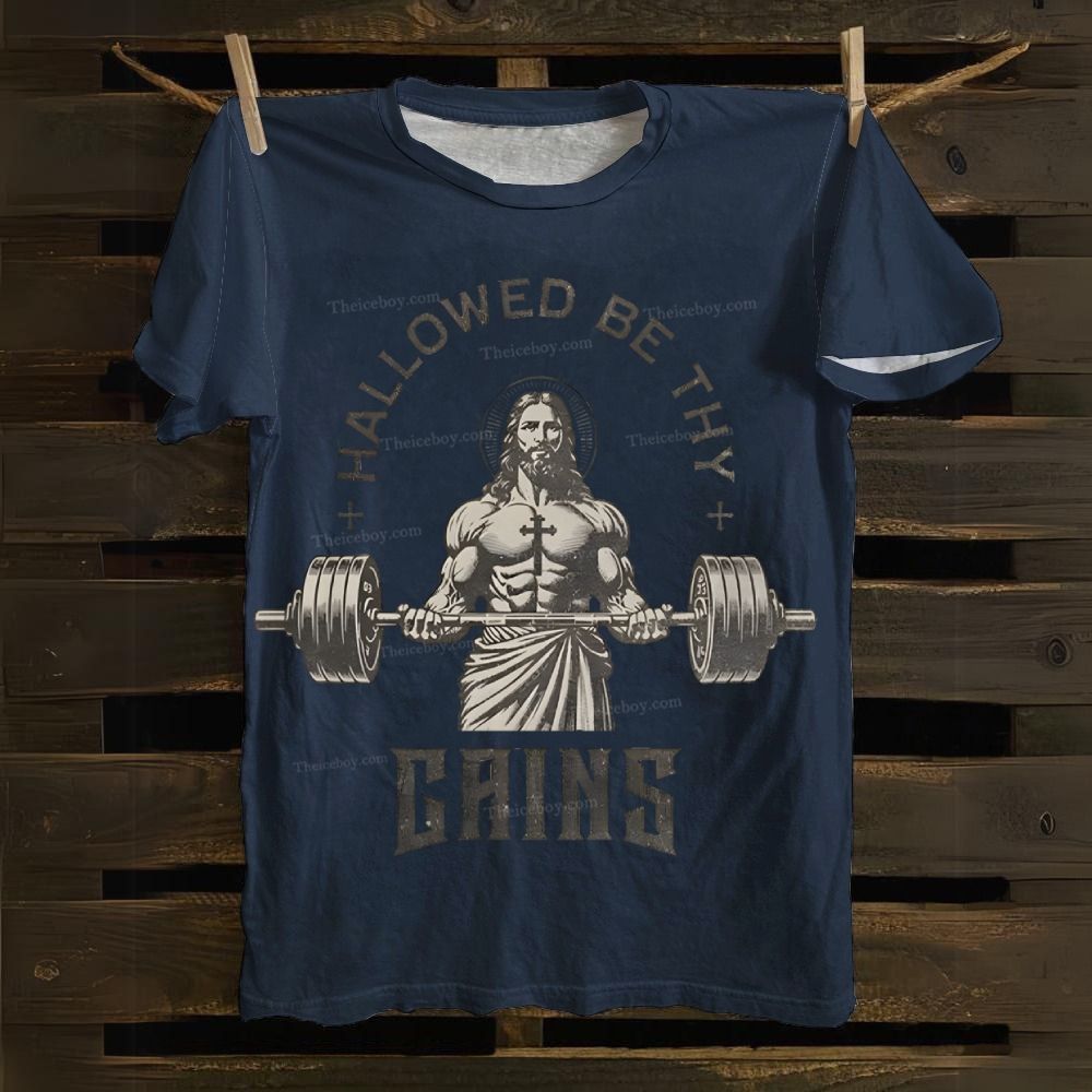 Hallowed Be Thy Gains Cotton T-shirt