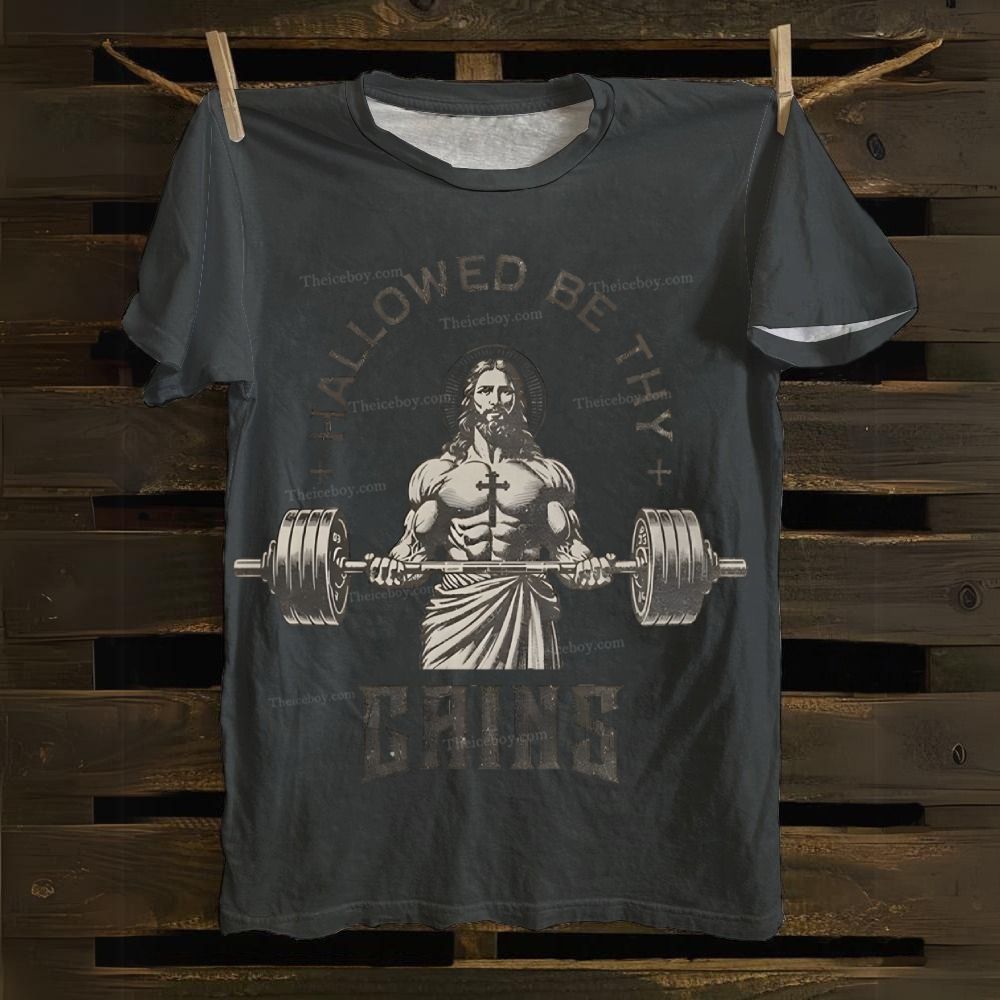 Hallowed Be Thy Gains Cotton T-shirt