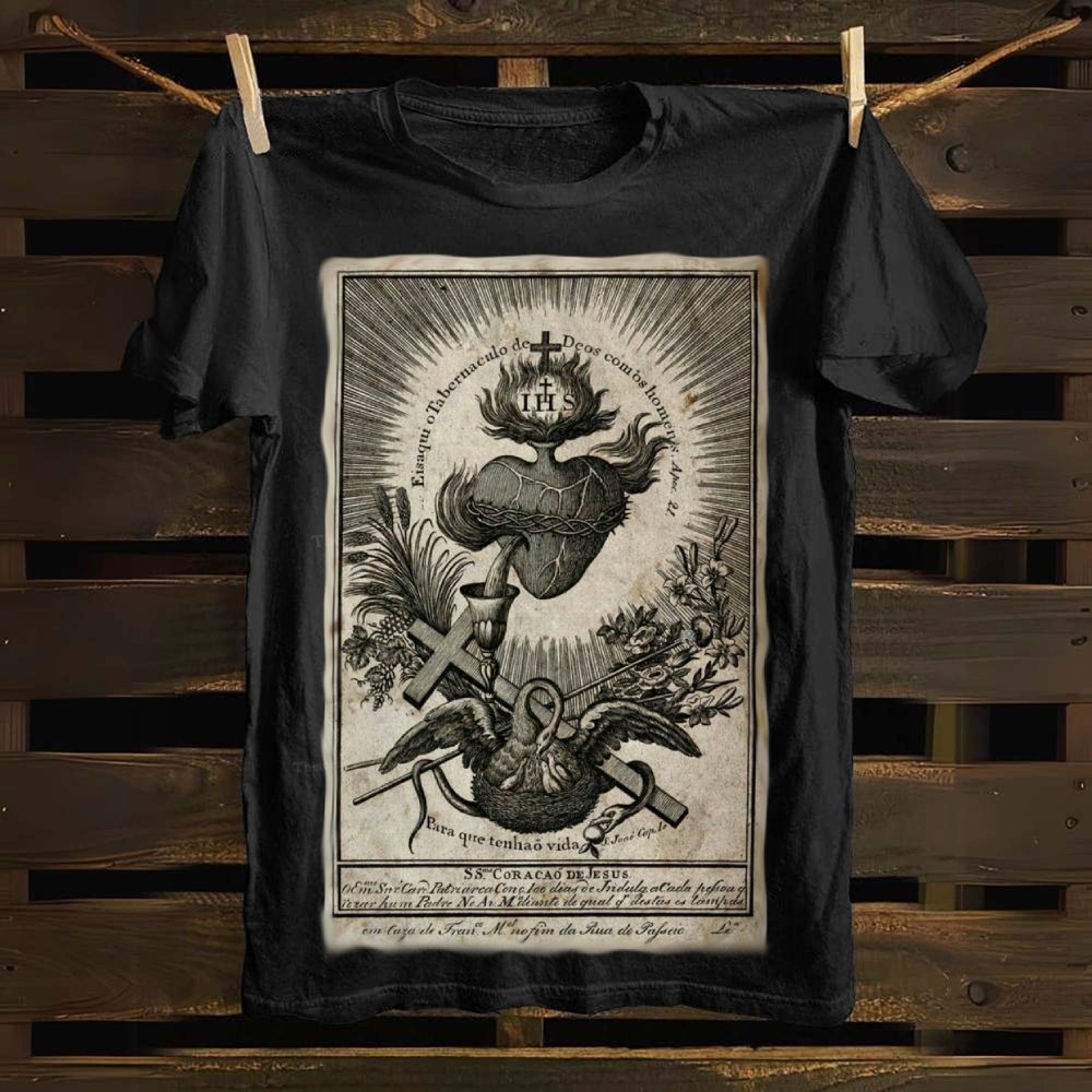 Sacred Heart of Jesus Cotton T-shirt