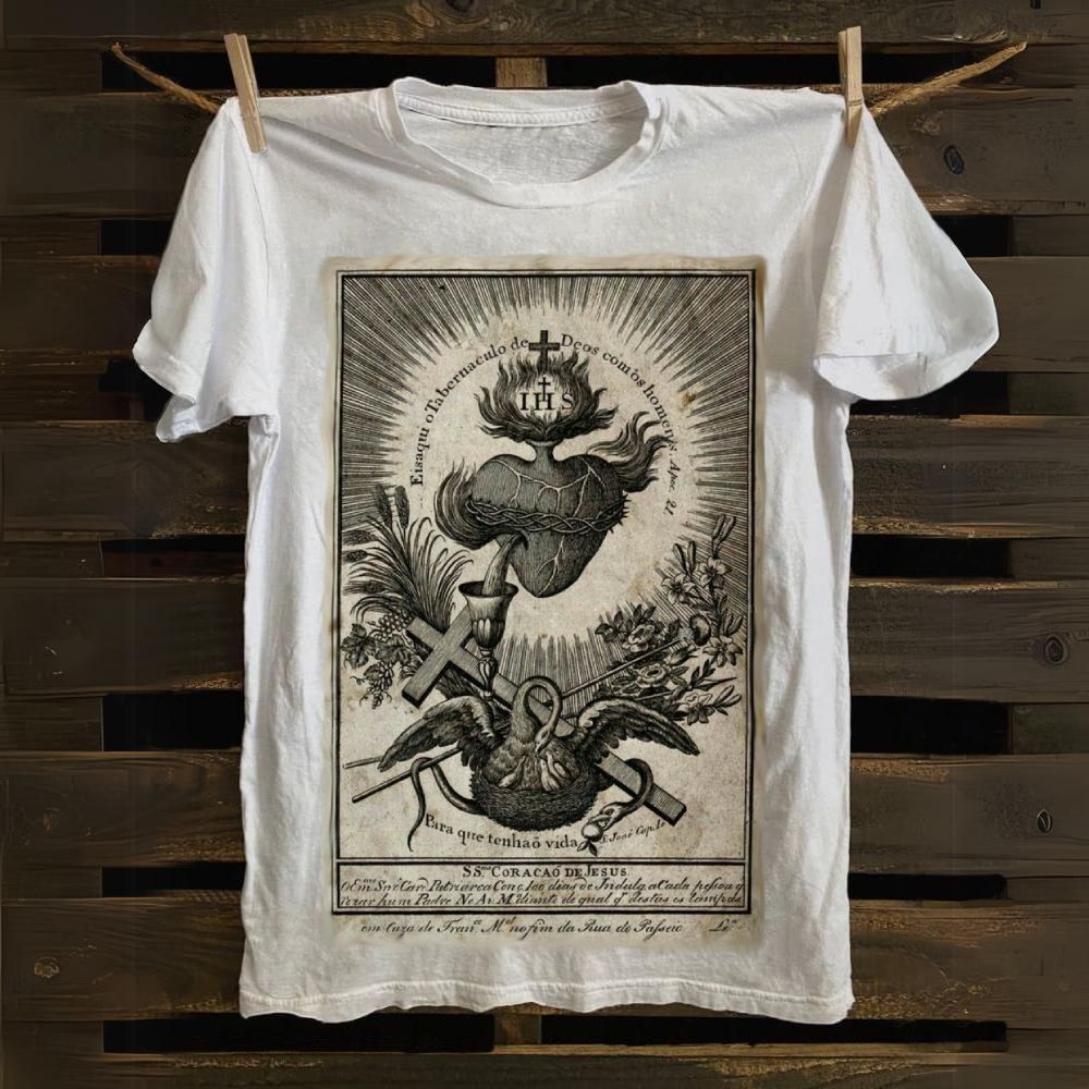 Sacred Heart of Jesus Cotton T-shirt