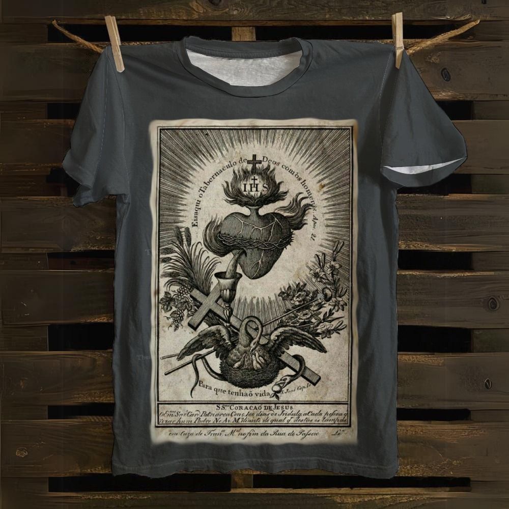 Sacred Heart of Jesus Cotton T-shirt
