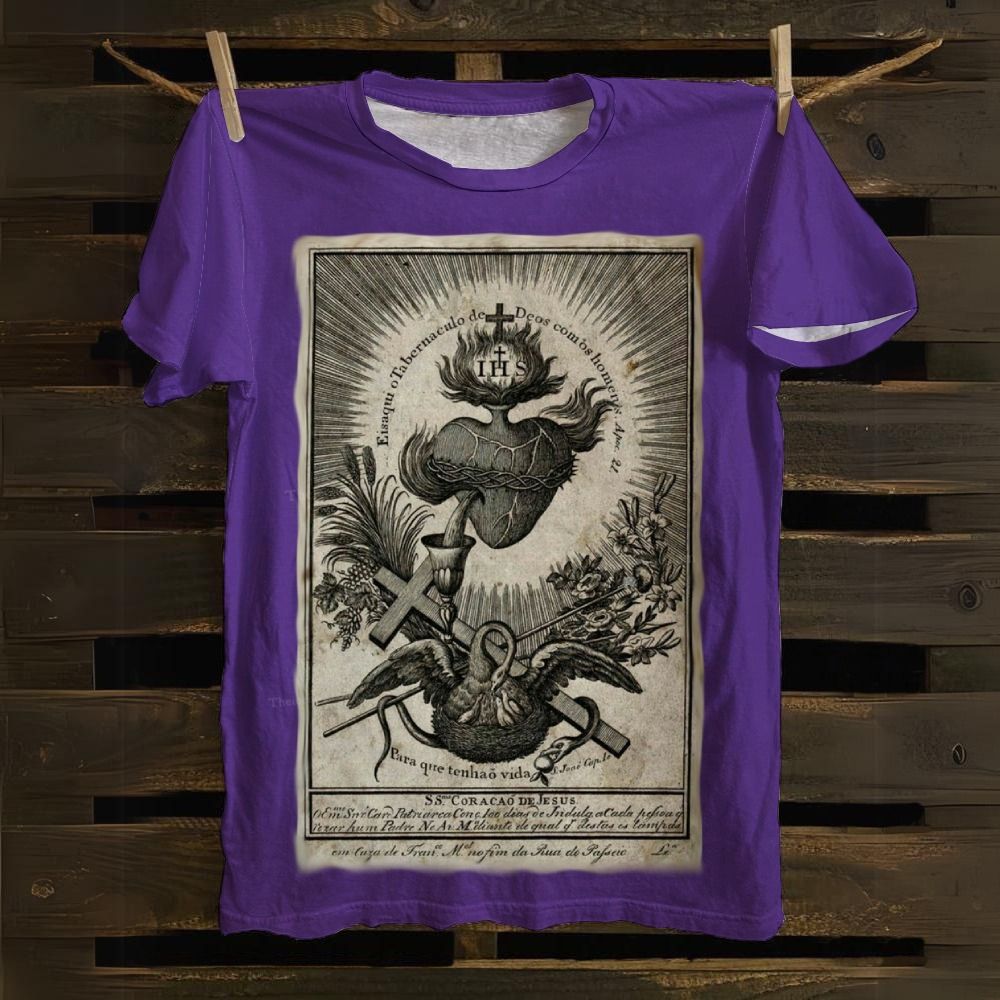 Sacred Heart of Jesus Cotton T-shirt
