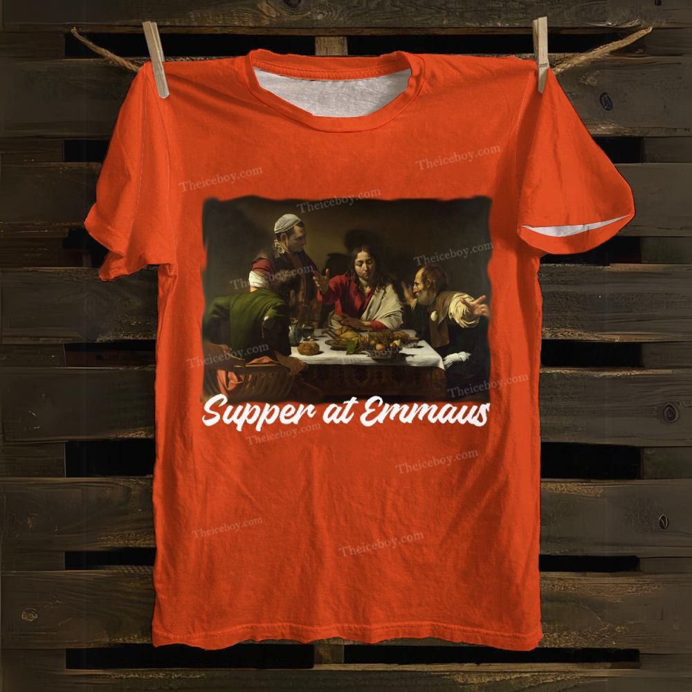 Supper At Emmaus Cotton T-shirt