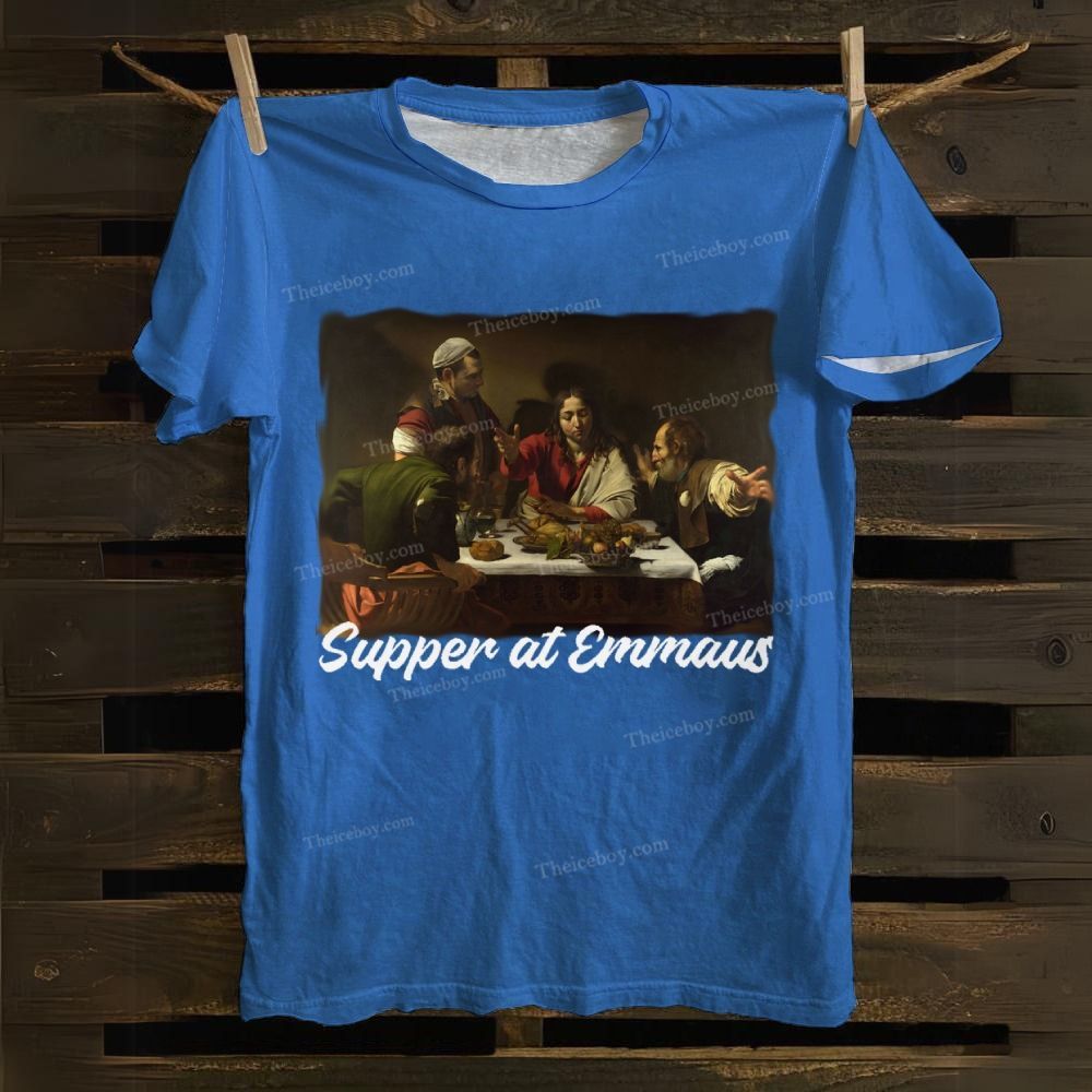 Supper At Emmaus Cotton T-shirt