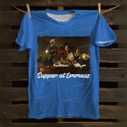 Supper At Emmaus Cotton T-shirt