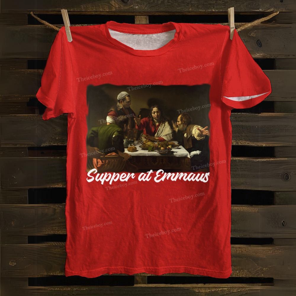 Supper At Emmaus Cotton T-shirt