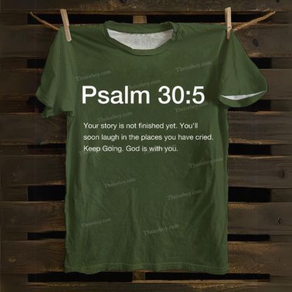 Psalm 30:5 Cotton T-Shirt