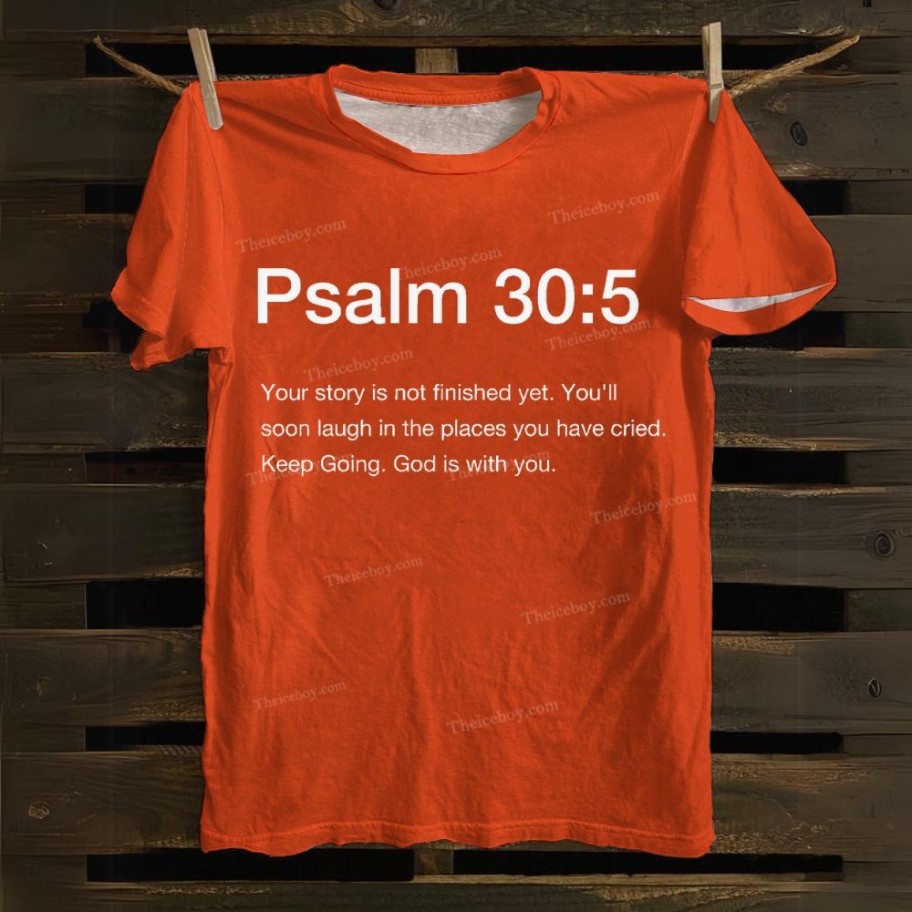 Psalm 30:5 Cotton T-Shirt