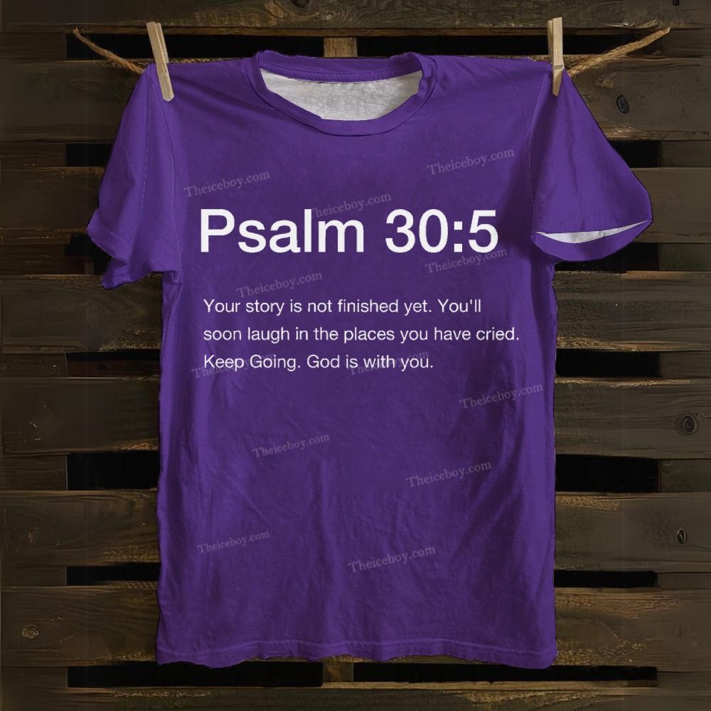 Psalm 30:5 Cotton T-Shirt