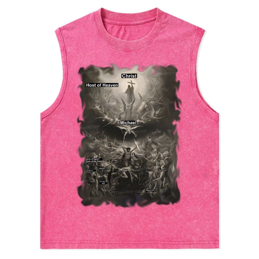 Host Of Heaven Christian Snowflake Washed Vest