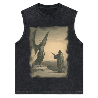 Talking With Jesus Christian Snowflake Washed Vest