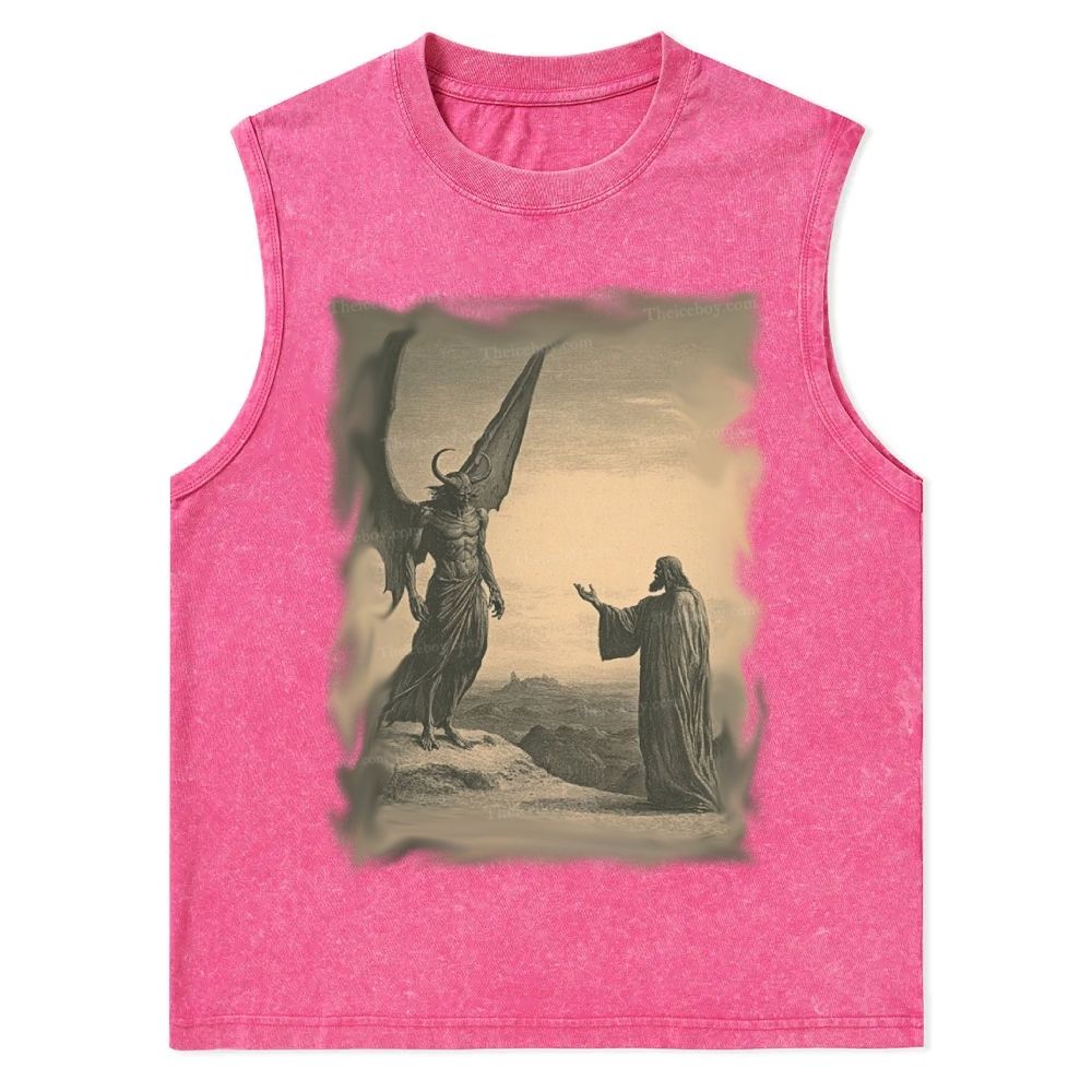 Talking With Jesus Christian Snowflake Washed Vest