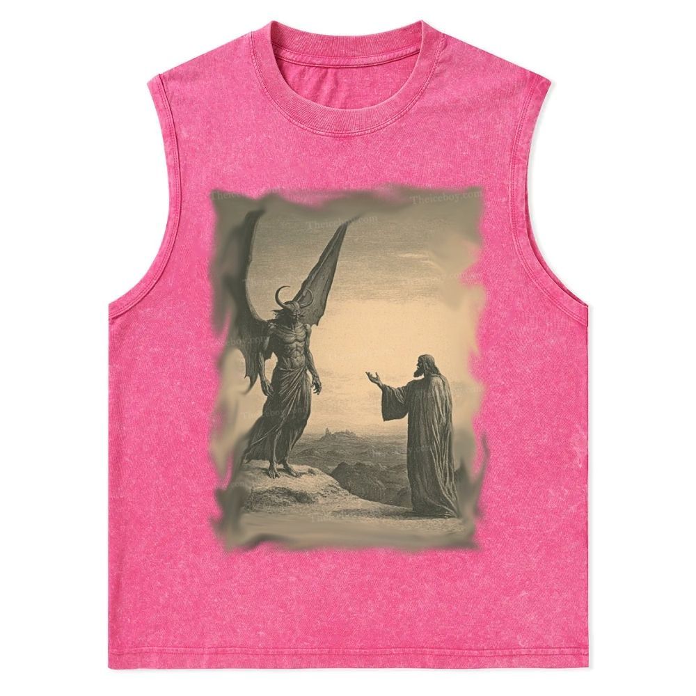 Talking With Jesus Christian Snowflake Washed Vest