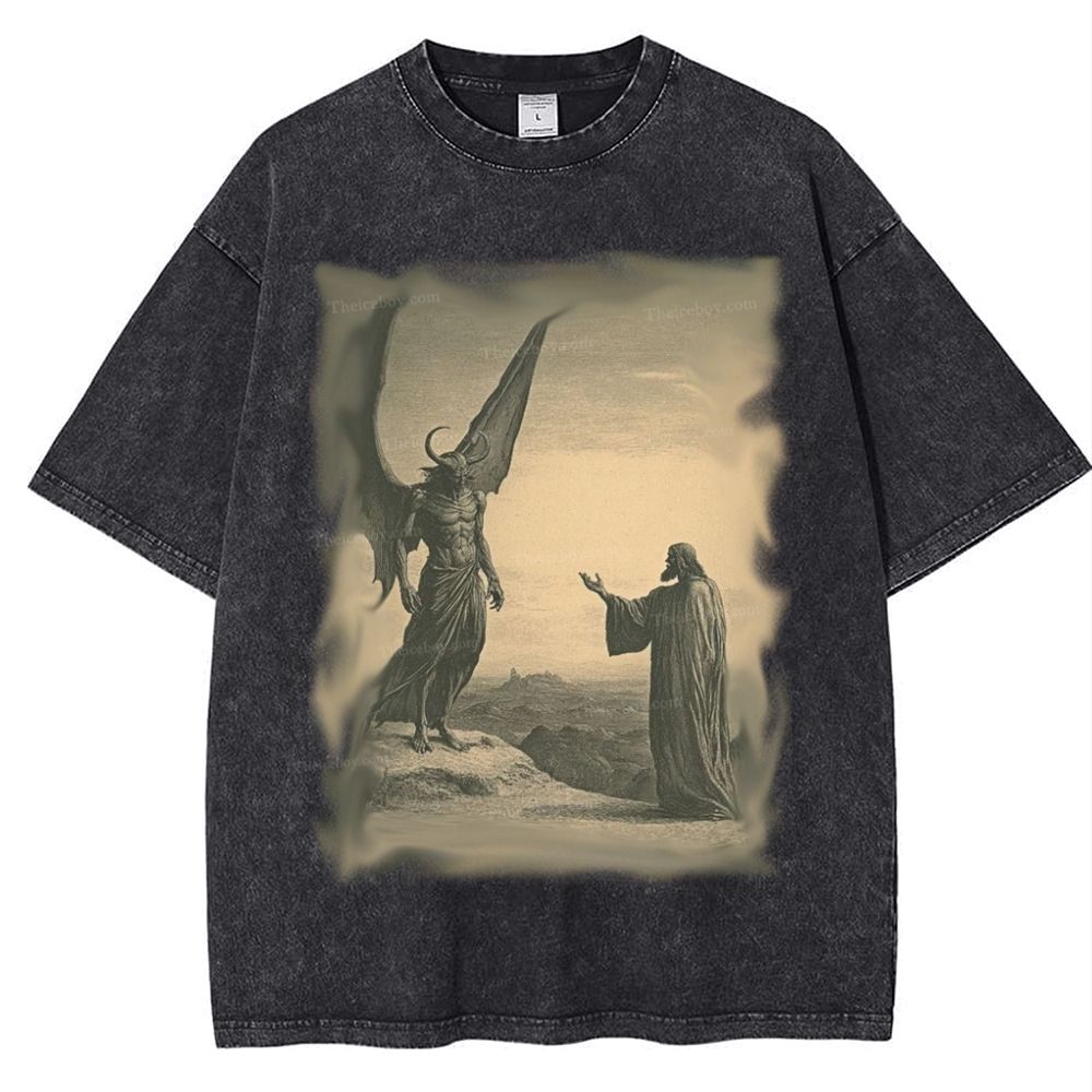 Talking With Jesus Snowflake Vintage Cotton T-Shirt