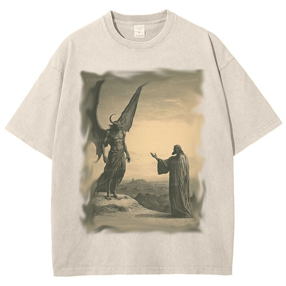 Talking With Jesus Snowflake Vintage Cotton T-Shirt
