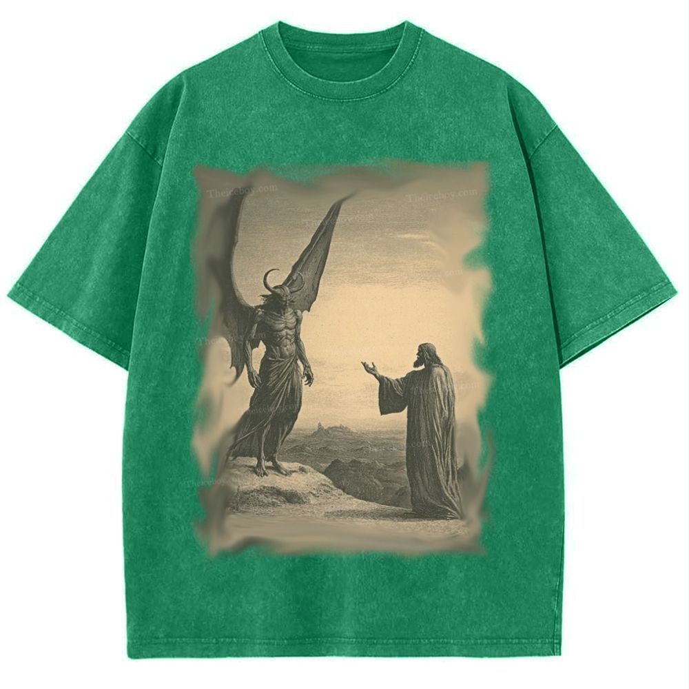 Talking With Jesus Snowflake Vintage Cotton T-Shirt