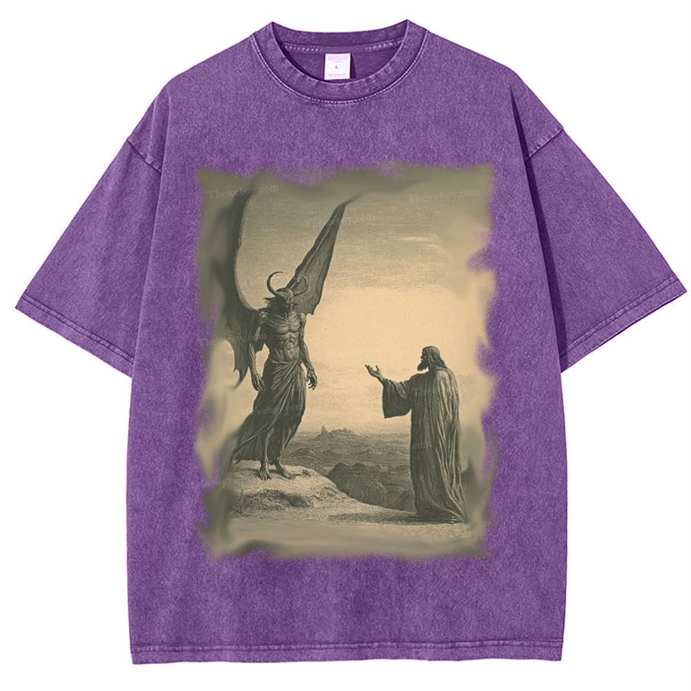 Talking With Jesus Snowflake Vintage Cotton T-Shirt