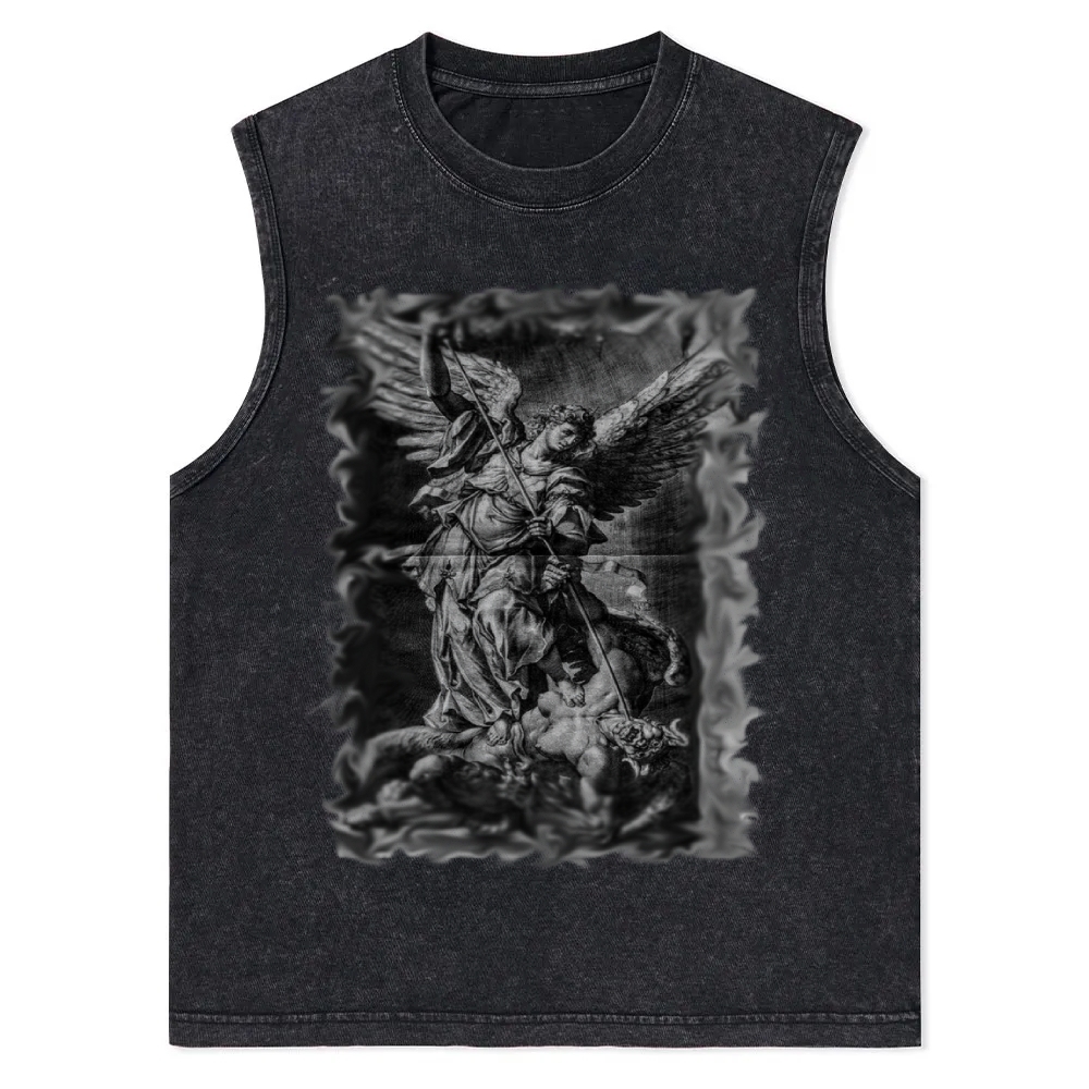 Archangel Michael Defeats Satan Washed Vest