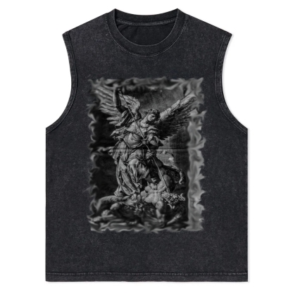 Archangel Michael Defeats Satan Washed Vest