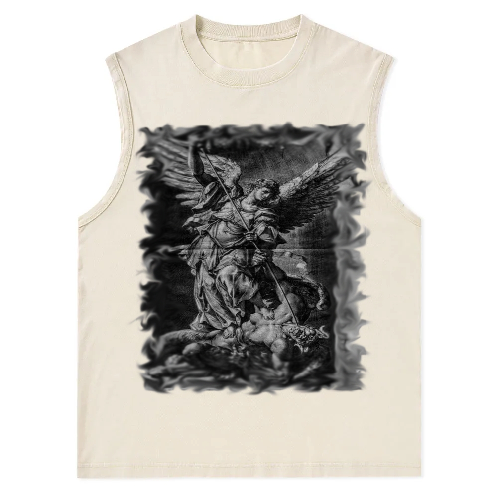 Archangel Michael Defeats Satan Washed Vest